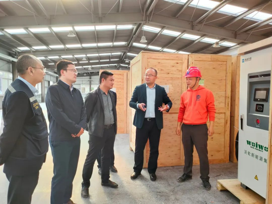 大安區(qū)副區(qū)長、區(qū)公安分局局長馬德平一行到我司走訪調(diào)研項(xiàng)目建設(shè)推進(jìn)情況