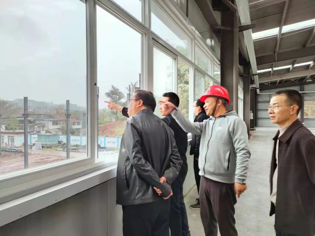 大安區(qū)政協(xié)主席關(guān)義彬一行到我司走訪調(diào)研項(xiàng)目建設(shè)推進(jìn)情況